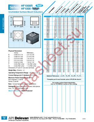 HF1008-101F datasheet  
